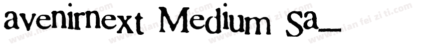 avenirnext Medium Sa字体转换